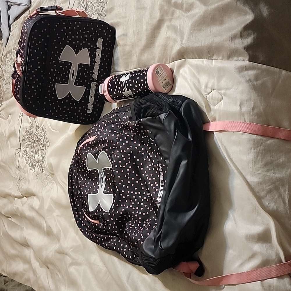 Under Armour Bookbag Lunch Box and  Thermos